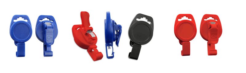 Non-magnetic badge reels