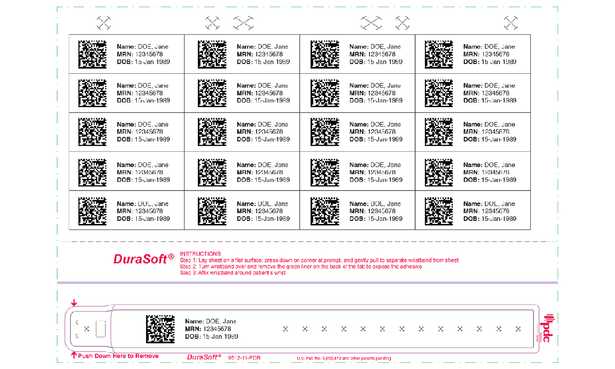 Durasoft Wristbands and Labels for Laser Printer