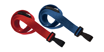 Flexible Tubular 15mm Break-Away Lanyards with Badge Reel